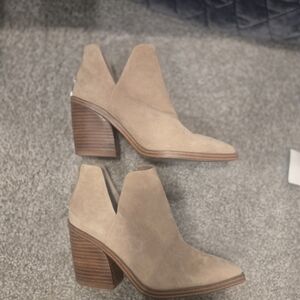 Vince Camuto Tan Suede Heeled Boots